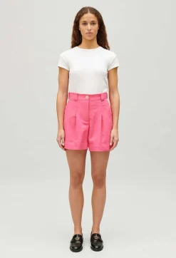 Claudie Pierlot High Waisted Pink Short*Women Skirts And Shorts