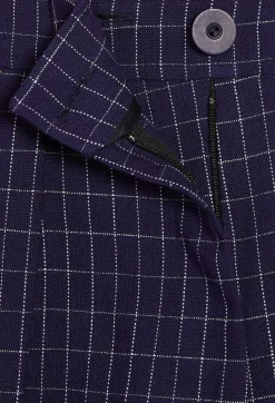 Claudie Pierlot Indigo Checked Shorts*Women Skirts And Shorts