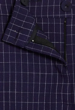 Claudie Pierlot Indigo Checked Suit Trousers*Women Jeans And Trousers