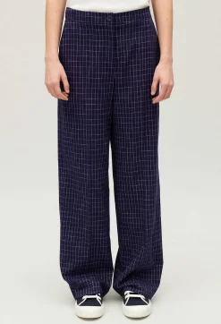 Claudie Pierlot Indigo Checked Suit Trousers*Women Jeans And Trousers