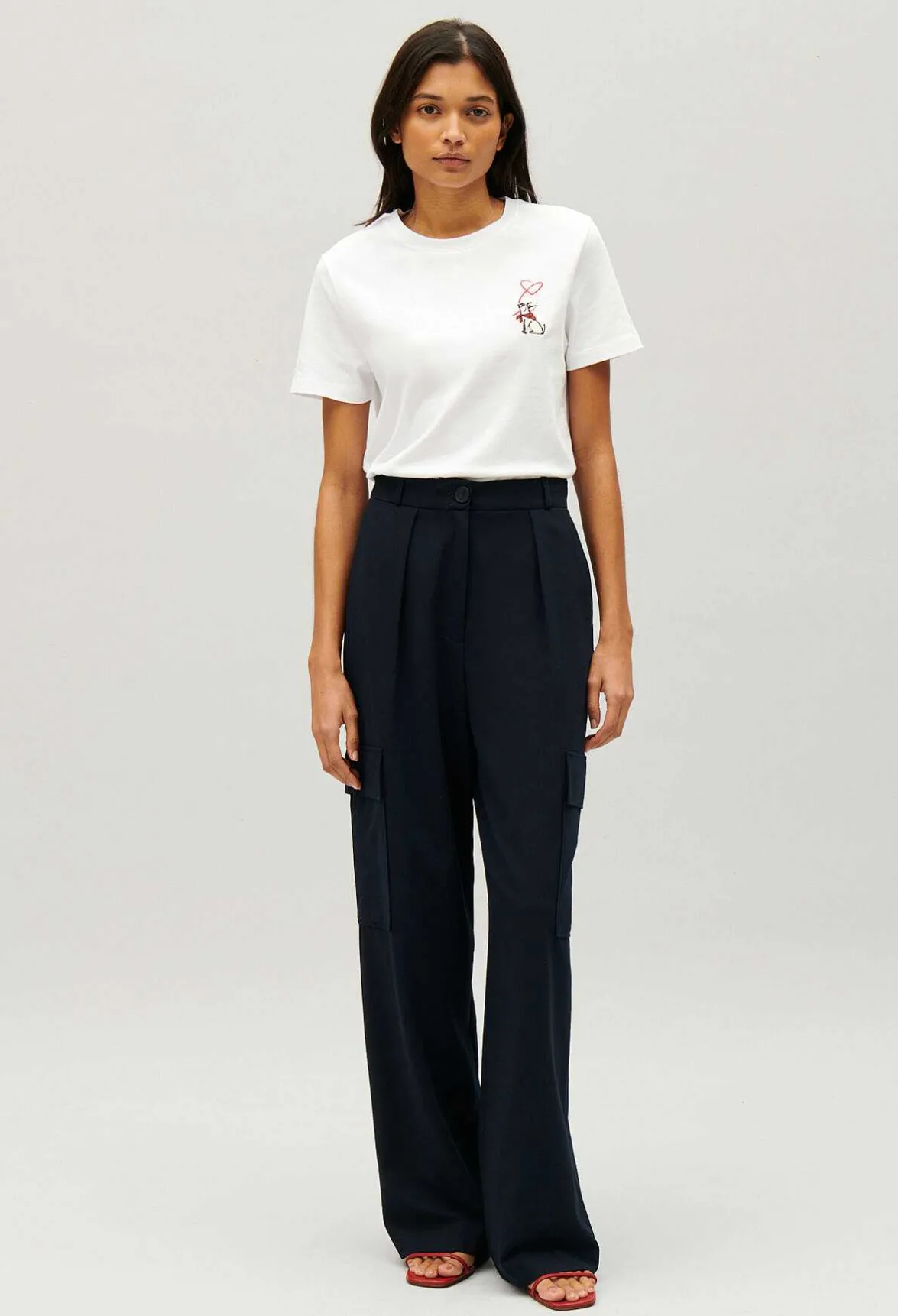 Claudie Pierlot Jean Toto Cream T-Shirt*Women T-Shirts