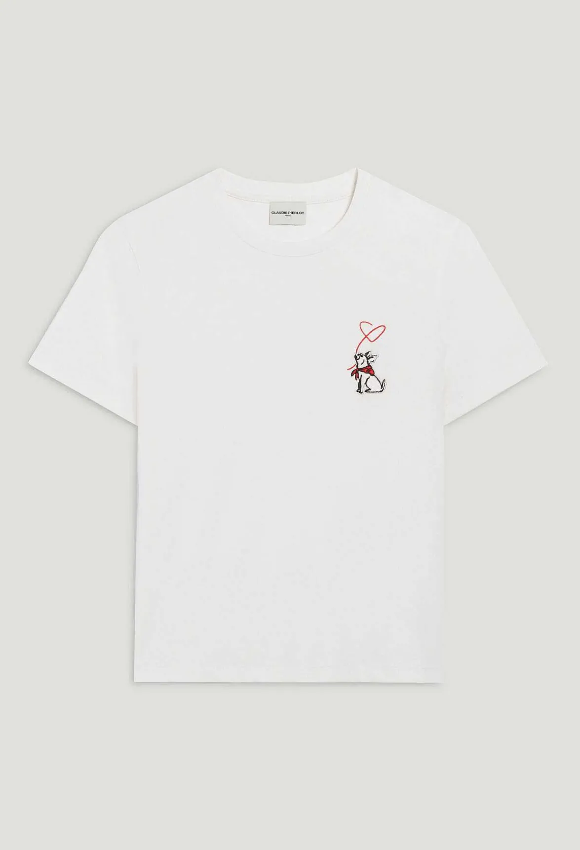 Claudie Pierlot Jean Toto Cream T-Shirt*Women T-Shirts
