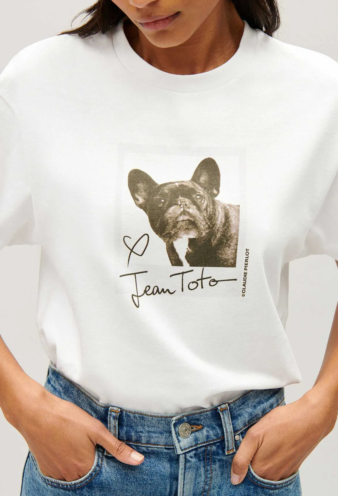 Claudie Pierlot Jean Toto Print T-Shirt*Women T-Shirts