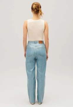 Claudie Pierlot Jean With Claude Blue Glitter Effect*Women Jeans And Trousers