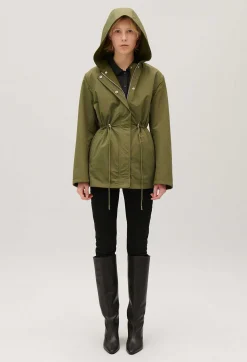 Claudie Pierlot Khaki Reversible Hooded Parka*Women Jackets And Coats