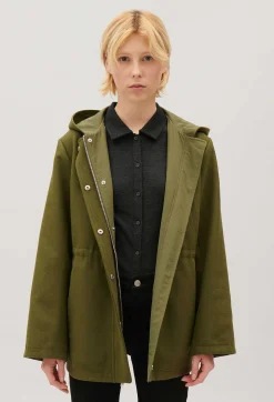 Claudie Pierlot Khaki Reversible Hooded Parka*Women Jackets And Coats