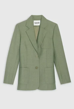 Claudie Pierlot Khaki Suit Jacket*Women Blazers