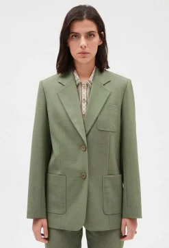 Claudie Pierlot Khaki Suit Jacket*Women Blazers