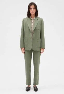 Claudie Pierlot Khaki Suit Jacket*Women Blazers