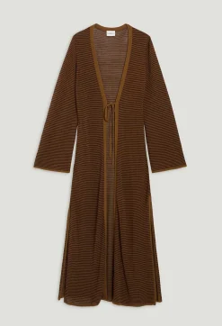 Claudie Pierlot Long Brown Cardigan*Women Sweaters And Cardigans