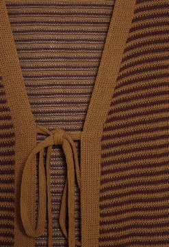 Claudie Pierlot Long Brown Cardigan*Women Sweaters And Cardigans