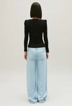 Claudie Pierlot Long Sleeved Ribbed T-Shirt*Women Sweaters And Cardigans