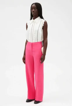 Claudie Pierlot Loose Pink Trousers*Women Jeans And Trousers