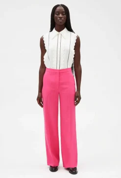 Claudie Pierlot Loose Pink Trousers*Women Jeans And Trousers