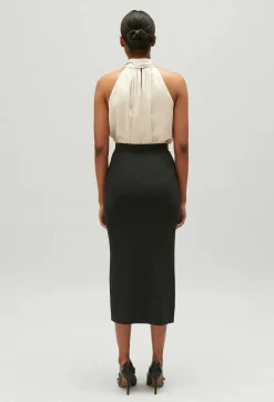 Claudie Pierlot Marled Grey Knit Maxi Skirt*Women Skirts And Shorts