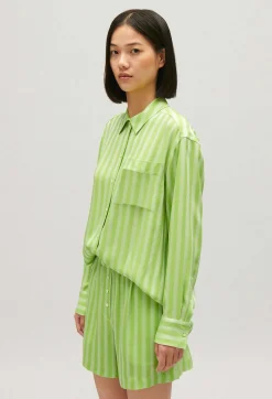 Claudie Pierlot Matcha Striped Loose-Fit Shorts*Women Skirts And Shorts