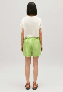 Claudie Pierlot Matcha Striped Loose-Fit Shorts*Women Skirts And Shorts