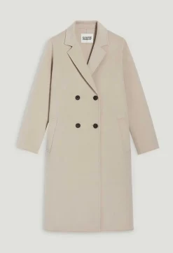 Claudie Pierlot Mid-Length Beige Wool Blend Coat*Women Jackets And Coats