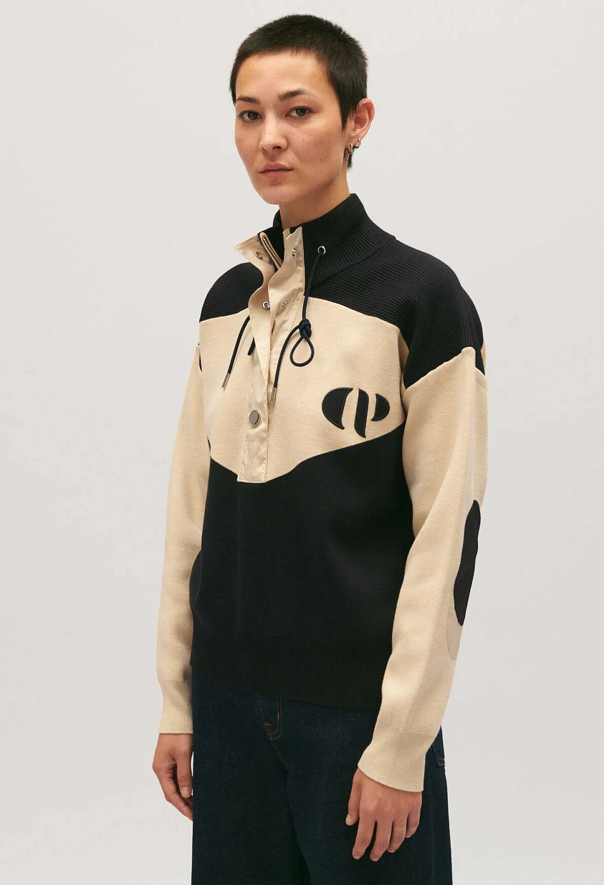 Claudie Pierlot Minimum Half-Zip Sweatshirt*Women Sweaters And Cardigans