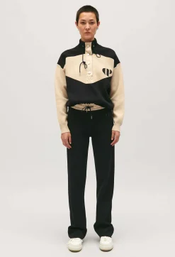 Claudie Pierlot Minimum Half-Zip Sweatshirt*Women Sweaters And Cardigans