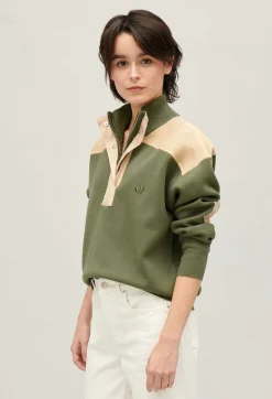 Claudie Pierlot Minimum Half-Zip Sweatshirt*Women Sweaters And Cardigans