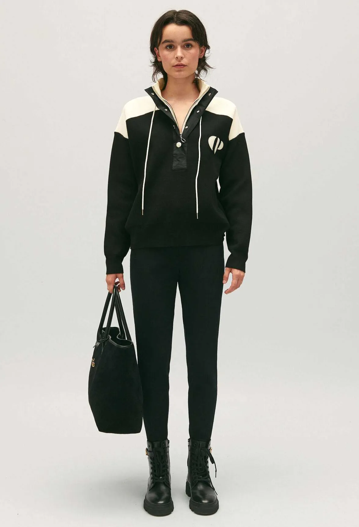 Claudie Pierlot Minimum Half-Zip Sweatshirt*Women Sweaters And Cardigans