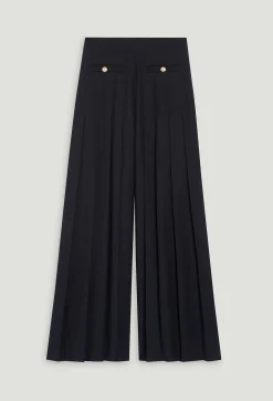 Claudie Pierlot Navy Blue Loose-Fit Creased Trousers*Women Jeans And Trousers
