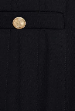Claudie Pierlot Navy Blue Loose-Fit Creased Trousers*Women Jeans And Trousers