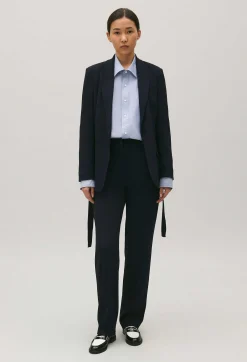 Claudie Pierlot Navy Blue Suit Jacket*Women Blazers