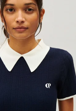 Claudie Pierlot Navy Blue Tennis Top*Women Tops And Shirts