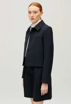 Claudie Pierlot Navy Boxy Jacket*Women Blazers