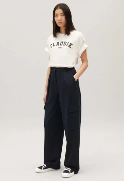 Claudie Pierlot Navy Cargo Trousers*Women Jeans And Trousers