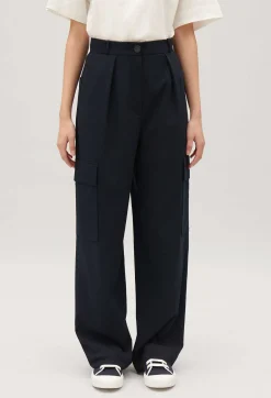 Claudie Pierlot Navy Cargo Trousers*Women Jeans And Trousers