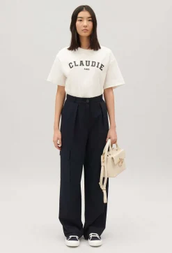 Claudie Pierlot Navy Cargo Trousers*Women Jeans And Trousers