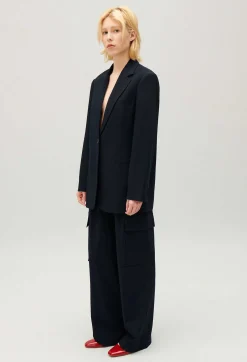 Claudie Pierlot Navy Oversized Suit Jacket*Women Blazers