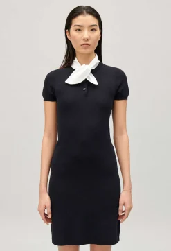 Claudie Pierlot Navy Short Knitted Dress*Women Dresses