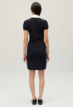 Claudie Pierlot Navy Short Knitted Dress*Women Dresses