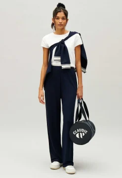 Claudie Pierlot Navy Sports Trousers*Women Jeans And Trousers