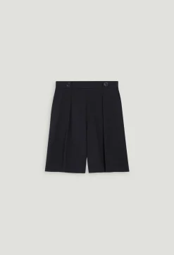 Claudie Pierlot Navy Straight Bermuda Shorts*Women Skirts And Shorts