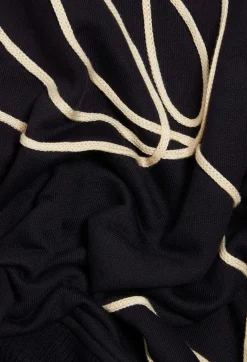 Claudie Pierlot Navy Sweatshirt With Flower Embroidery*Women Sweaters And Cardigans