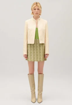 Claudie Pierlot Pale Beige Biker Jacket*Women Blazers