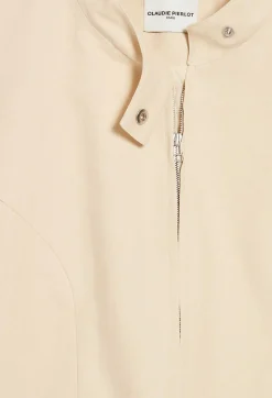 Claudie Pierlot Pale Beige Biker Jacket*Women Blazers