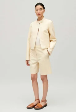 Claudie Pierlot Pale Beige Cotton Bermuda Shorts*Women Skirts And Shorts
