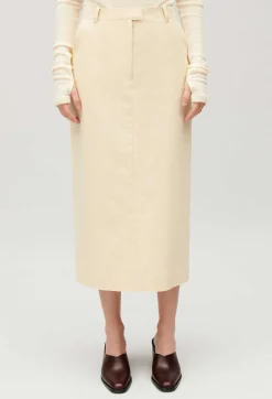 Claudie Pierlot Pale Beige Midi Skirt*Women Skirts And Shorts