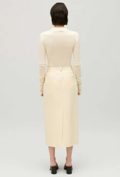 Claudie Pierlot Pale Beige Midi Skirt*Women Skirts And Shorts
