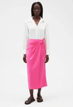 Claudie Pierlot Pink Mid-Length Tie Dress*Women Skirts And Shorts