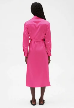 Claudie Pierlot Pink Mid-Length Wrap Dress*Women Dresses