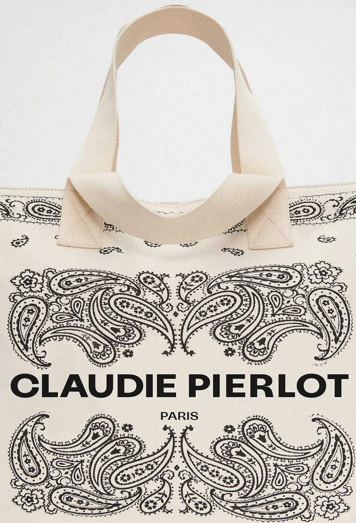 Claudie Pierlot Recycled Cotton Tote Bag*Women Shopping Bags