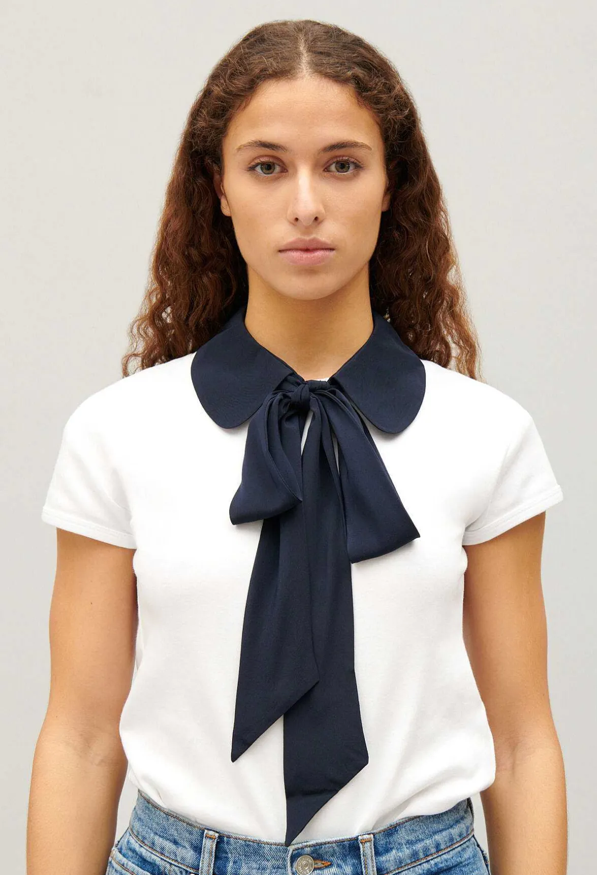 Claudie Pierlot Removable Silk Peter Pan Collar*Women Shawls And Collars