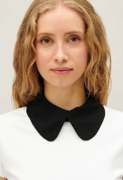Claudie Pierlot Removable Silk Peter Pan Collar*Women Shawls And Collars